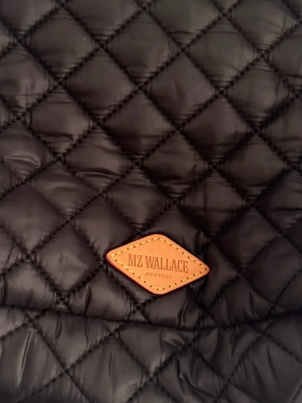 MZ Wallace Quilted Half-Moon Crossbody in Black - Picture 9 of 10
